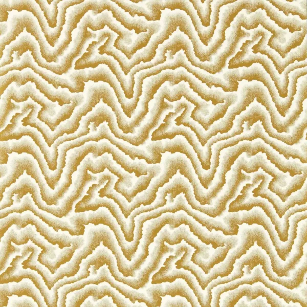 Malachite Wallcovering - Gold by yellow contemporary wallpaper from harlequin