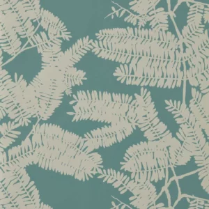 blue botanical wallpaper from harlequin