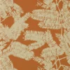 orange botanical wallpaper from harlequin
