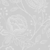 black-grey botanical wallpaper from harlequin