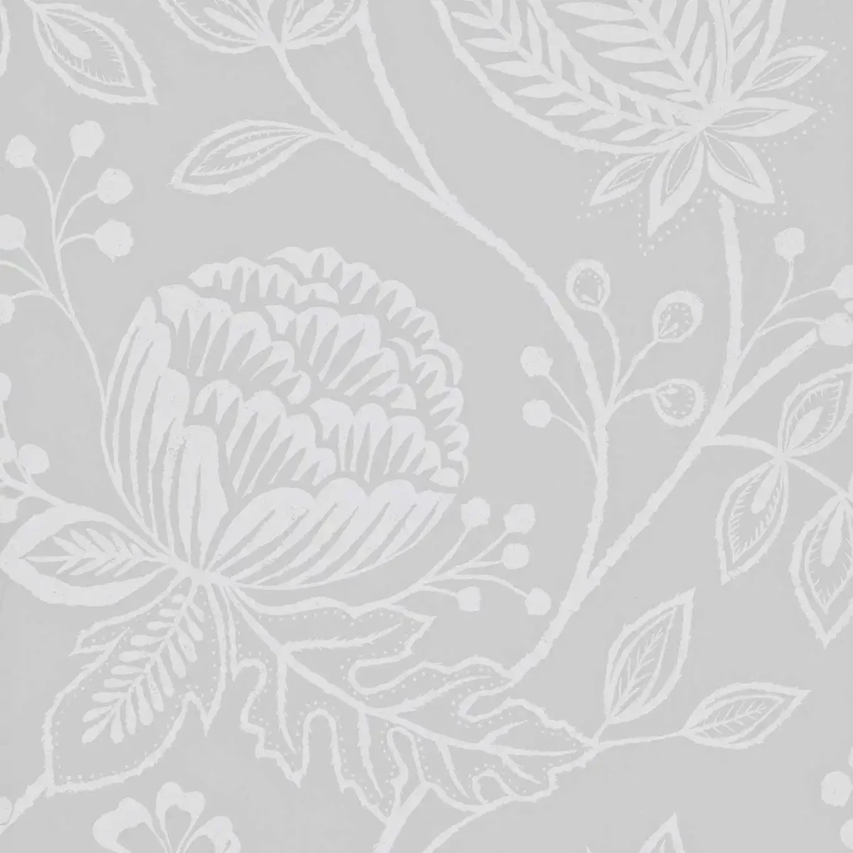 black-grey botanical wallpaper from harlequin