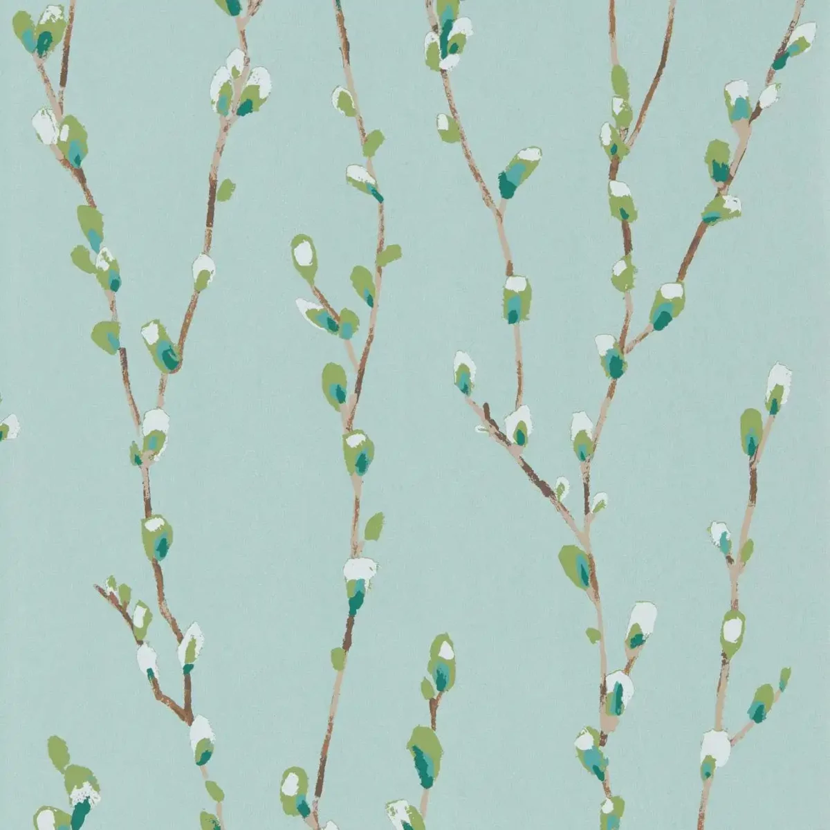 green botanical wallpaper from harlequin