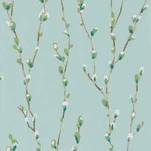 green botanical wallpaper from harlequin