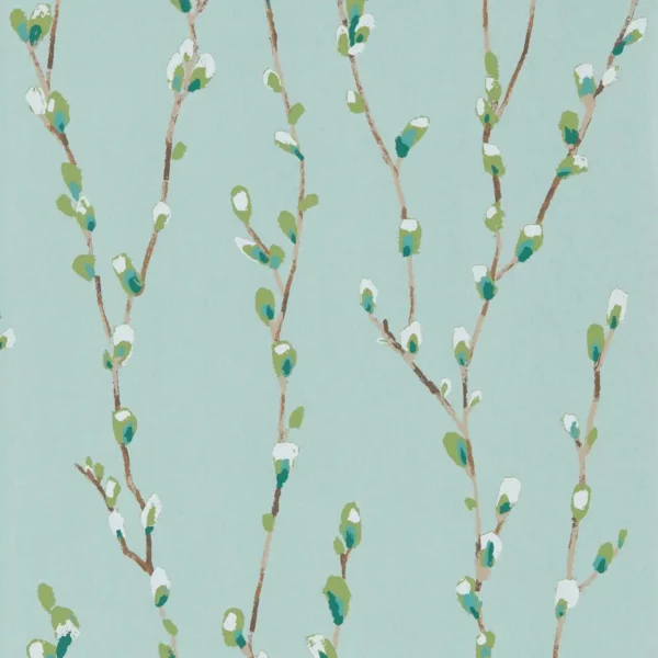 green botanical wallpaper from harlequin