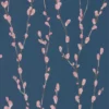 blue botanical wallpaper from harlequin