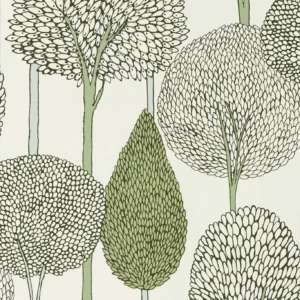 green botanical wallpaper from harlequin