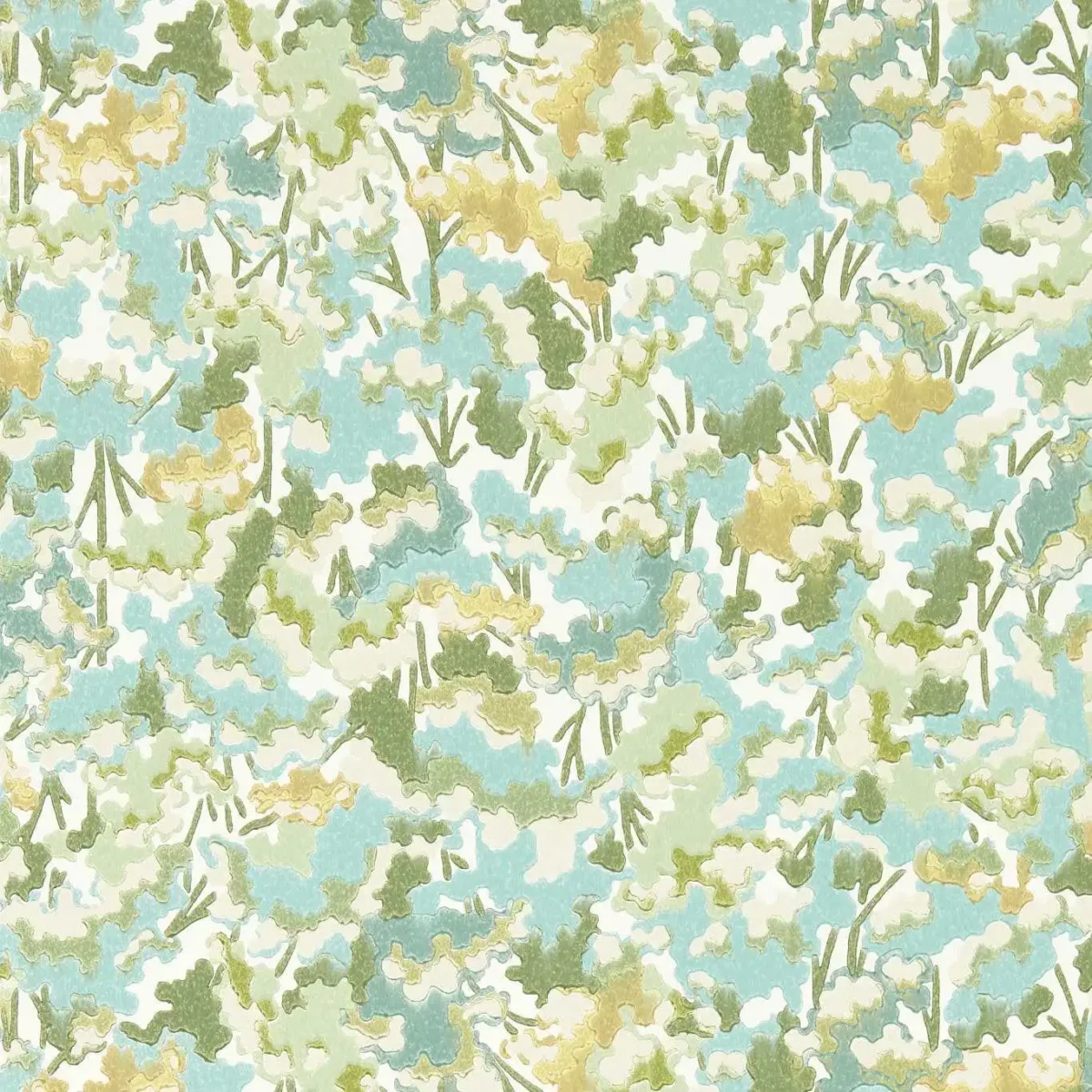 green botanical wallpaper from harlequin