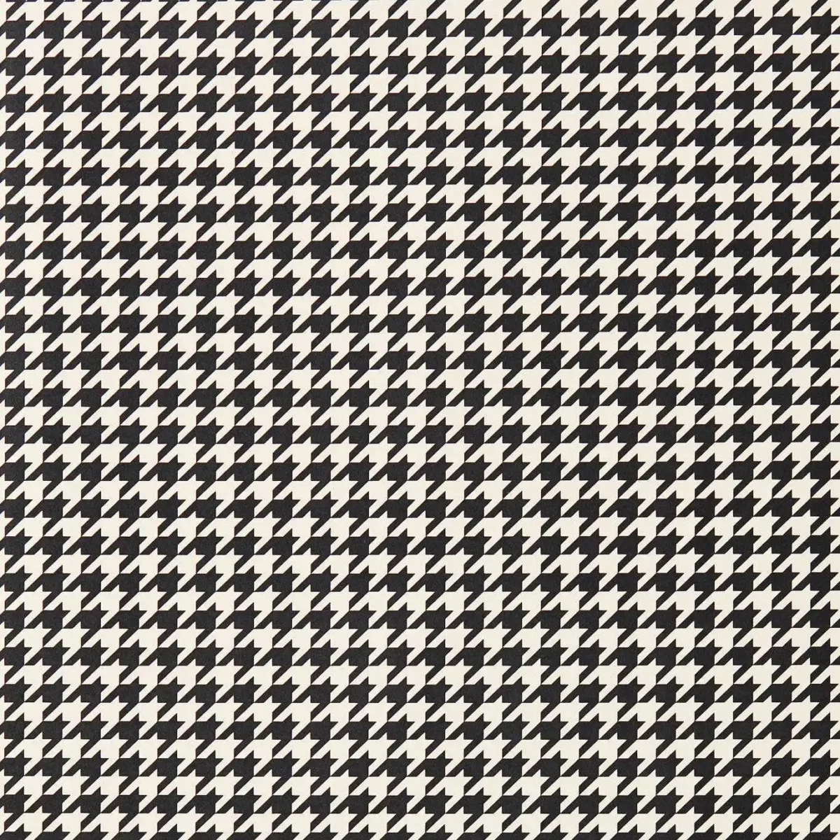 Houndstooth Wallcovering - Black Earth / Soft Focus by black-grey geometric wallpaper from harlequin