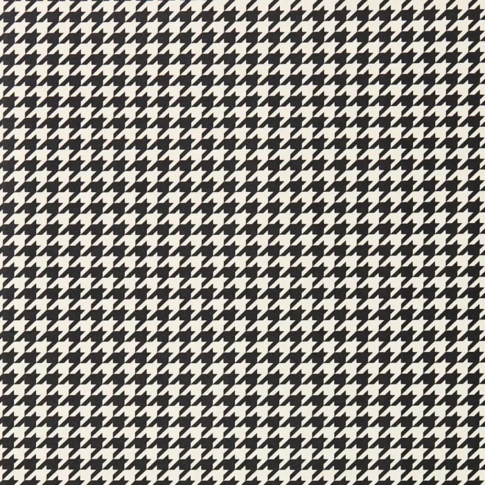 Houndstooth Wallcovering - Black Earth / Soft Focus fabric swatch HRTW113131