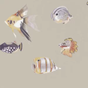 black-grey animal wallpaper from harlequin