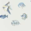 blue animal wallpaper from harlequin