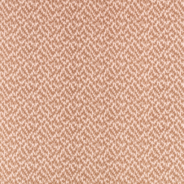 Isala Fabric - Cinnamon by orange geometric cotton fabric from Romo