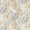 black-grey botanical cotton fabric from Romo