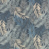 blue botanical cotton fabric from Romo