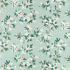 blue botanical cotton fabric from Romo