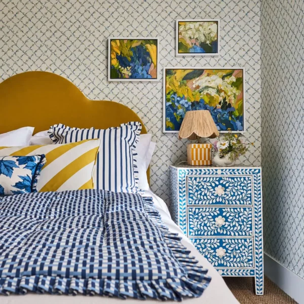Basket Weave Fabric - Lapis / Sky from