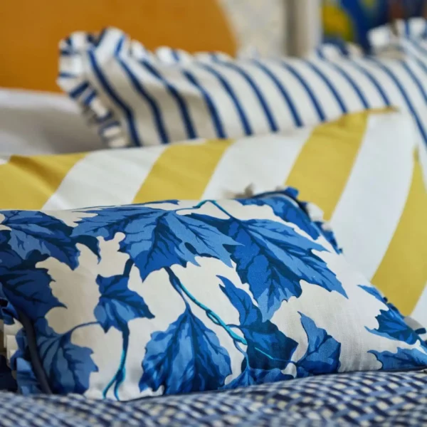 Dappled Leaf Fabric - Emerald / Amber from
