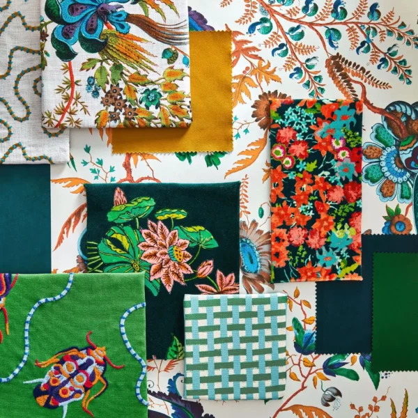 Jewel Beetles Fabric - Lapis from