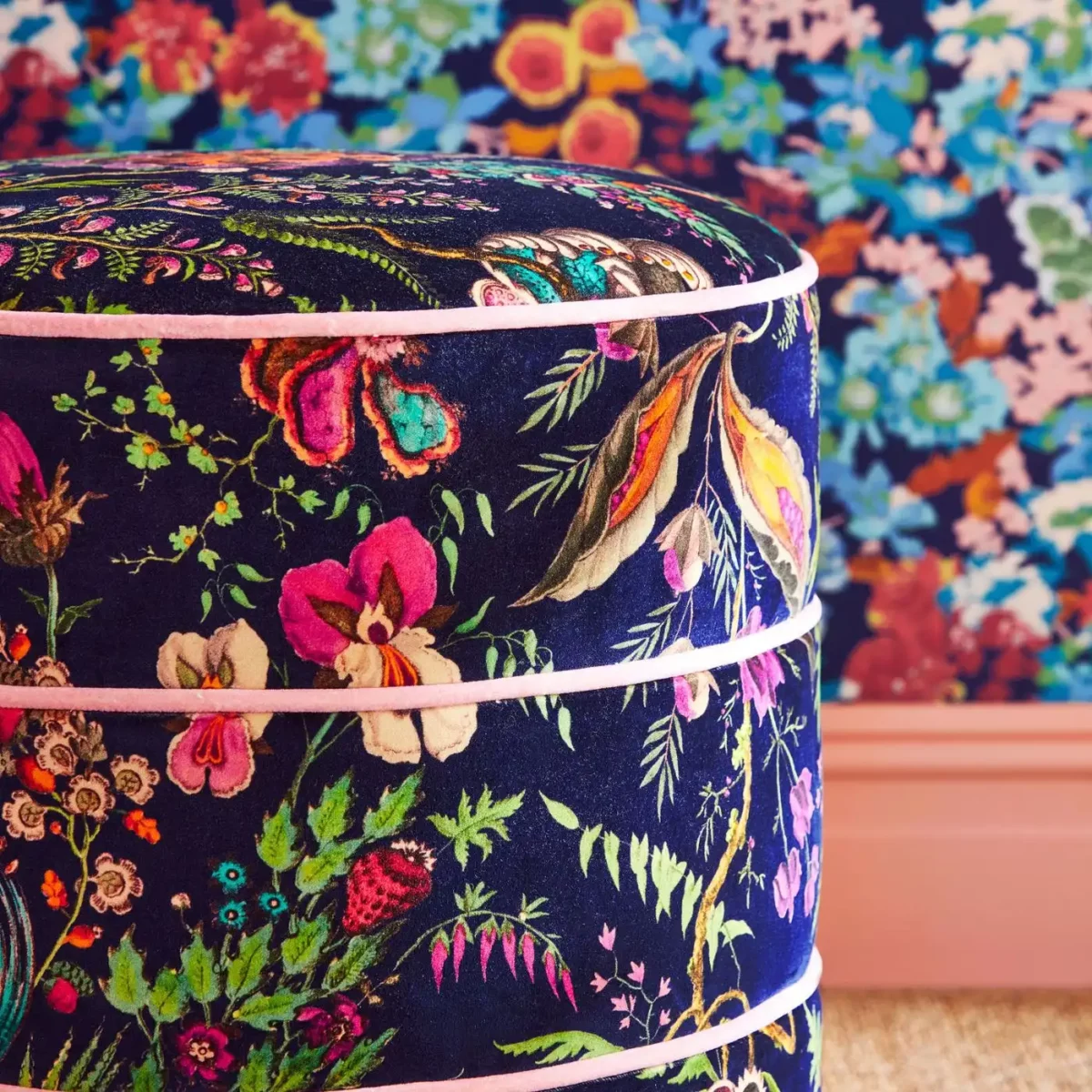 Wonderland Floral Fabric - Sapphire / Spinel / Emerald by Wonderland Floral Fabric - Sapphire / Spinel / Emerald from