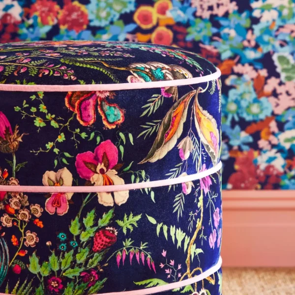 Wonderland Floral Fabric - Sapphire / Spinel / Emerald by Wonderland Floral Fabric - Sapphire / Spinel / Emerald from
