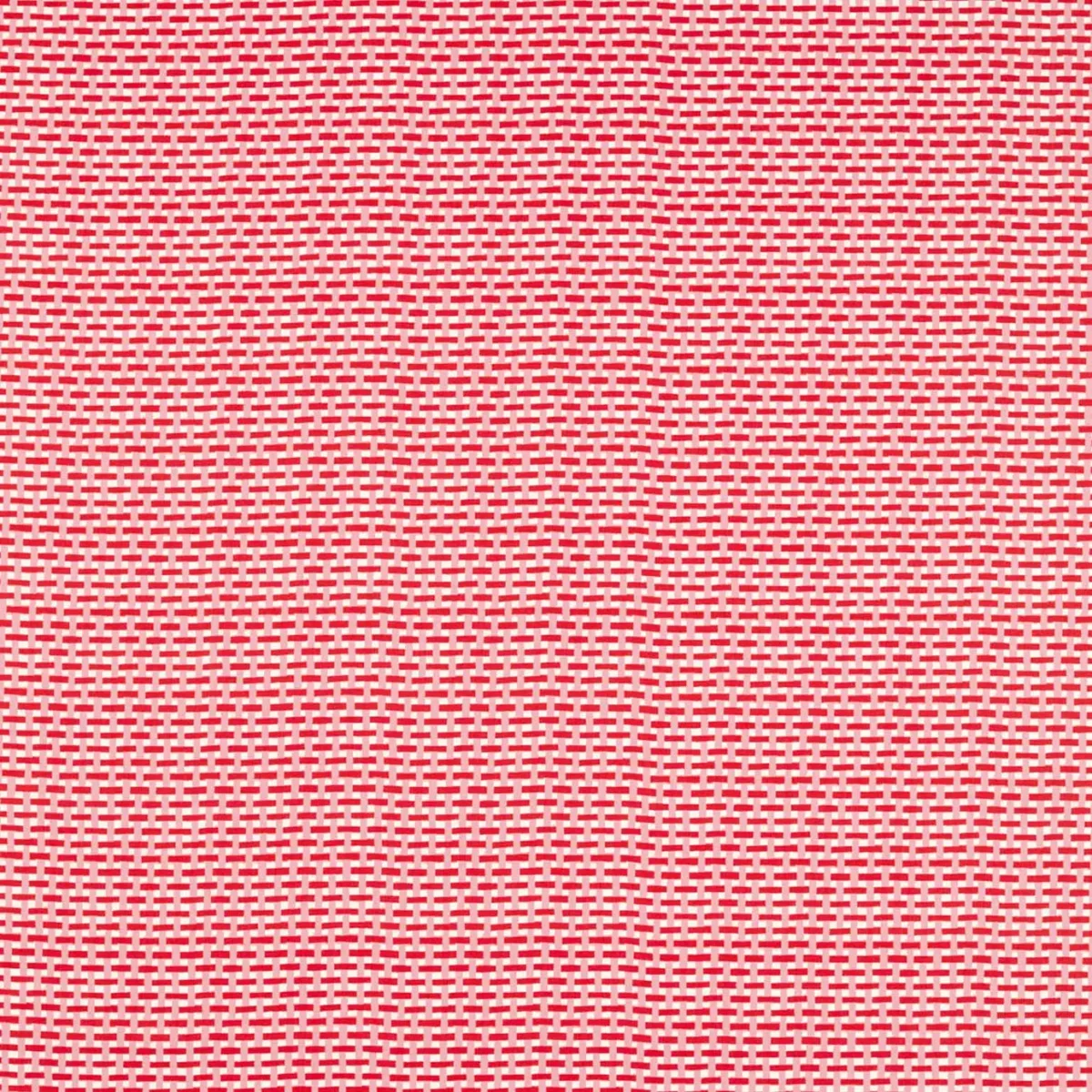 Basket Weave Fabric - Coral / Rose by red geometric cotton fabric from Harlequin