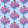 blue botanical cotton fabric from Harlequin
