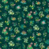 green botanical velvet-chenille fabric from Harlequin