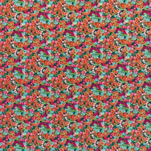 multicolour botanical velvet-chenille fabric from Harlequin