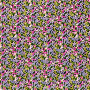 multicolour botanical velvet-chenille fabric from Harlequin