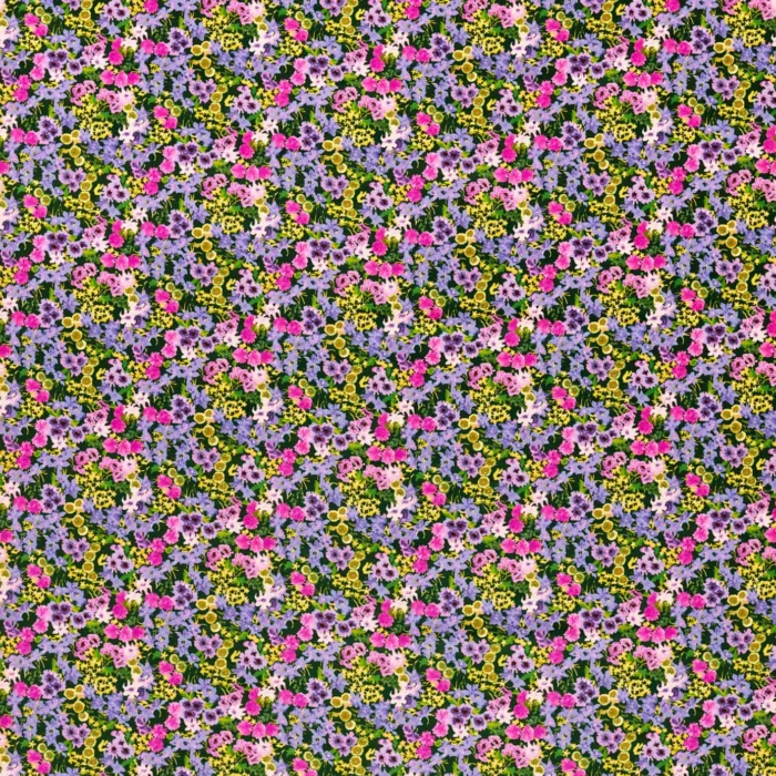 Wildflower Meadow Fabric - Emerald / Amethyst / Spinel swatch