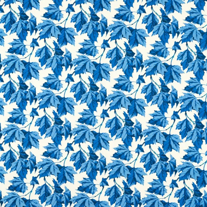 Dappled Leaf Fabric - Lapis swatch