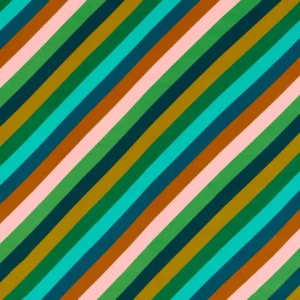 multicolour striped velvet-chenille fabric from Harlequin