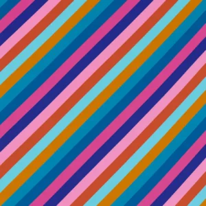 multicolour striped velvet-chenille fabric from Harlequin
