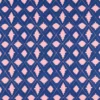 blue geometric embroideried fabric from Harlequin