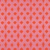 pink geometric embroideried fabric from Harlequin