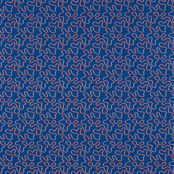 Wiggle Fabric - Lapis / Spinel by blue misc embroideried fabric from Harlequin
