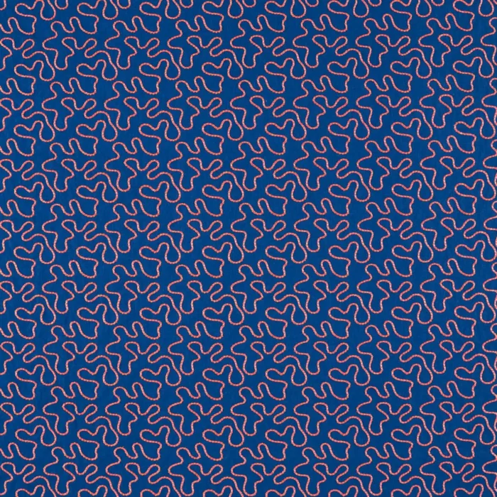 Wiggle Fabric - Lapis / Spinel swatch