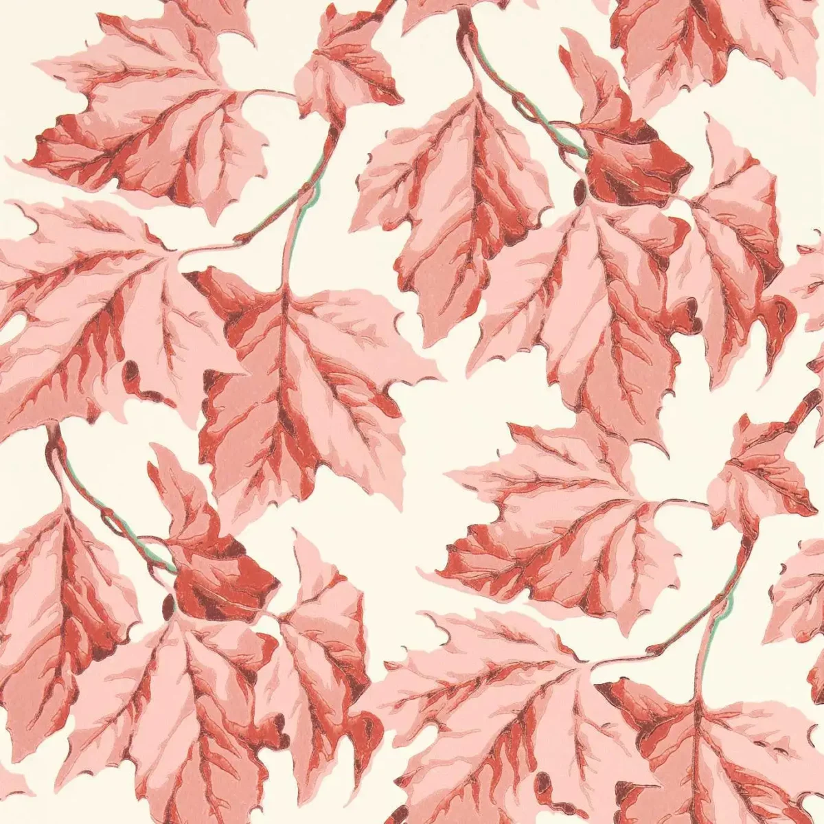 Dappled Leaf Wallpaper - Rose Quartz by pink botanical wallpaper from harlequin