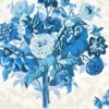 blue botanical wallpaper from harlequin