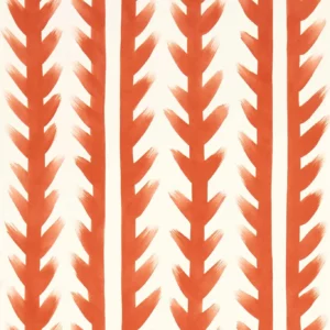orange striped wallpaper from harlequin