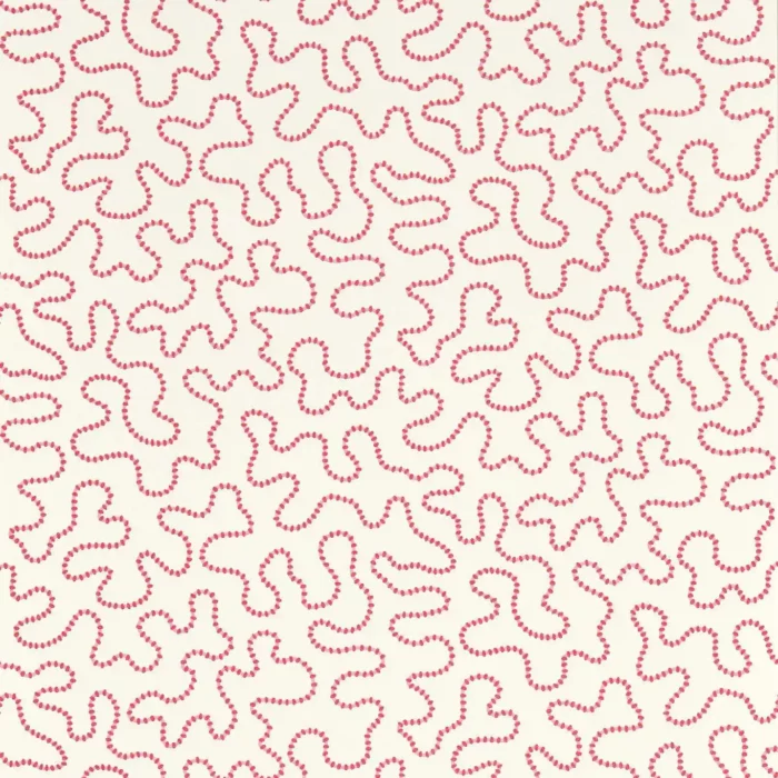 Wiggle Wallpaper - Carnelian / Rose Quartz fabric swatch HSRW113062