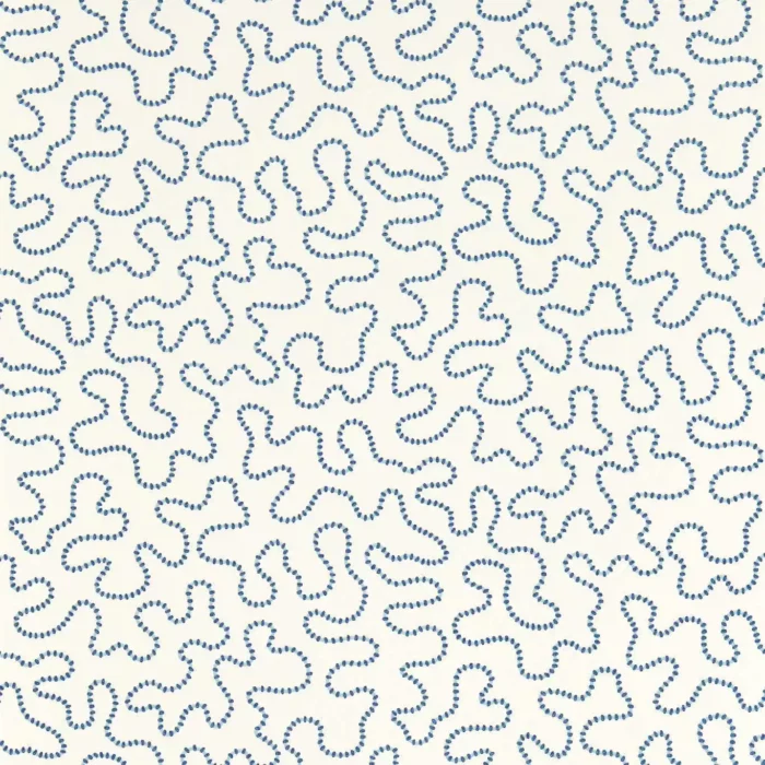 Wiggle Wallpaper - Lapis / Sky fabric swatch HSRW113063
