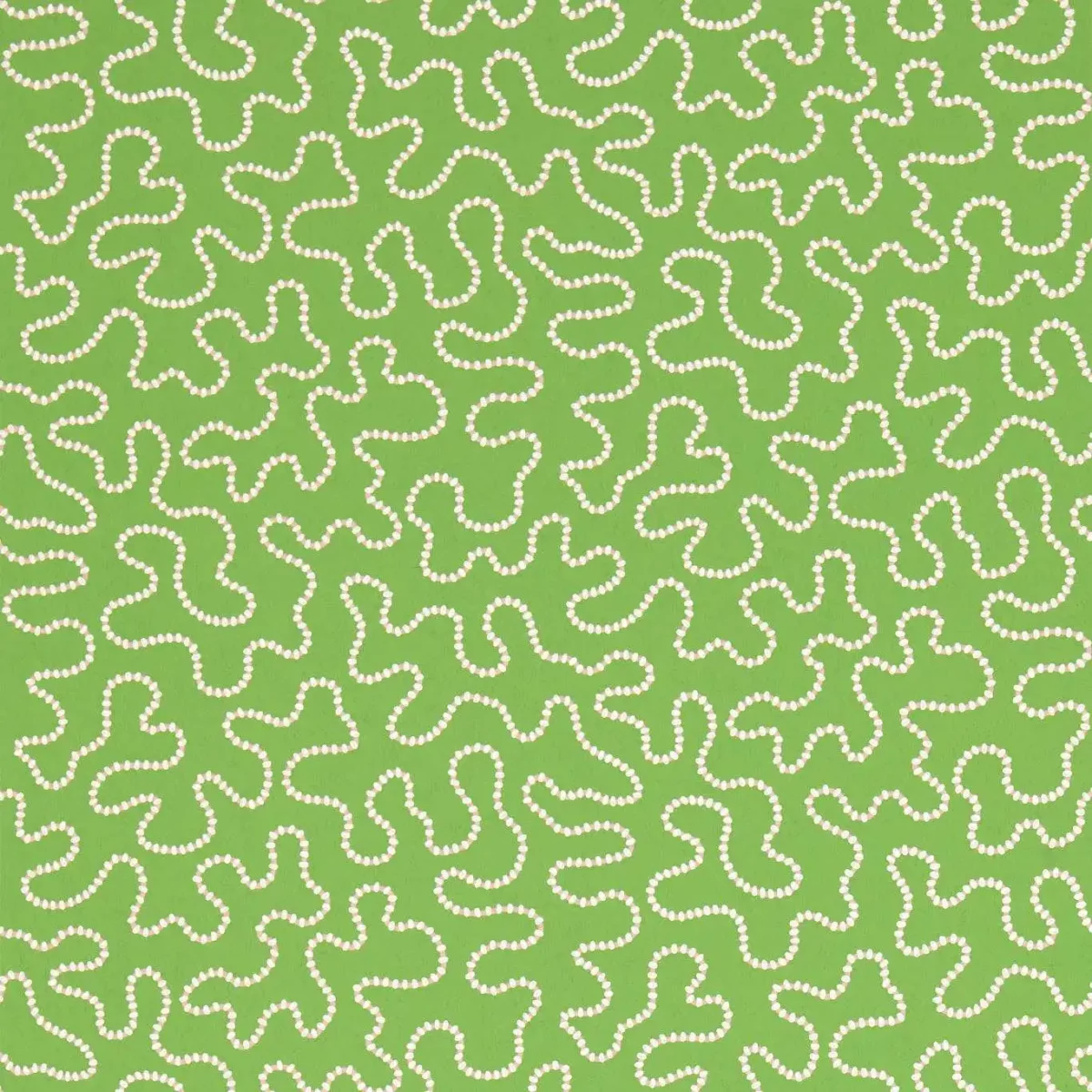 Wiggle Wallpaper - Peridot / Rose Quartz by green misc wallpaper from harlequin