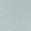 blue geometric embroideried fabric from Harlequin