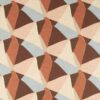 brown geometric cotton fabric from Harlequin