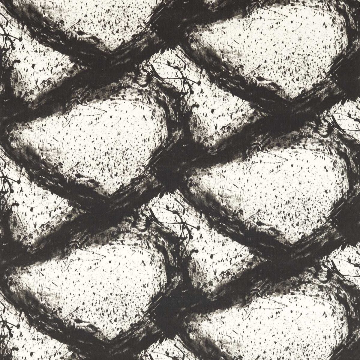 Enigmatic Fabric - Black Earth by black-grey misc cotton fabric from Harlequin