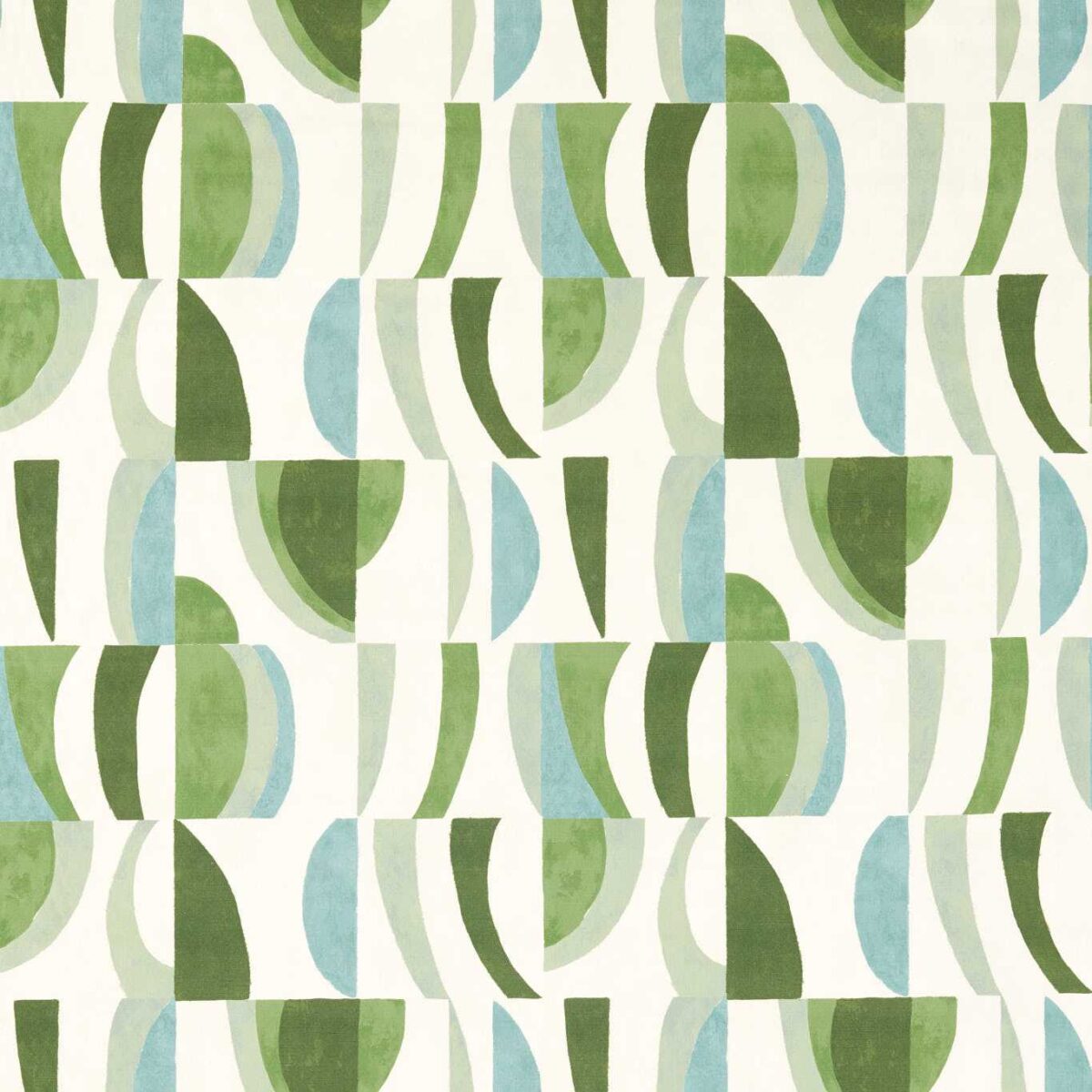 Torillo Fabric - Emerald / Azul / Pistachio by green contemporary cotton fabric from Harlequin