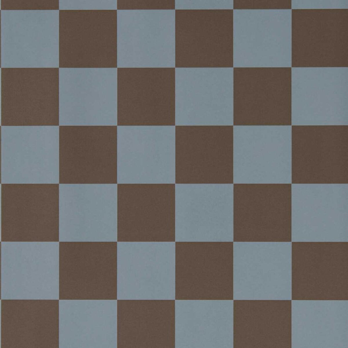 Blenets Check Wallcovering - Atlantic / Chocolate by Blenets Check Wallcovering - Atlantic / Chocolate from
