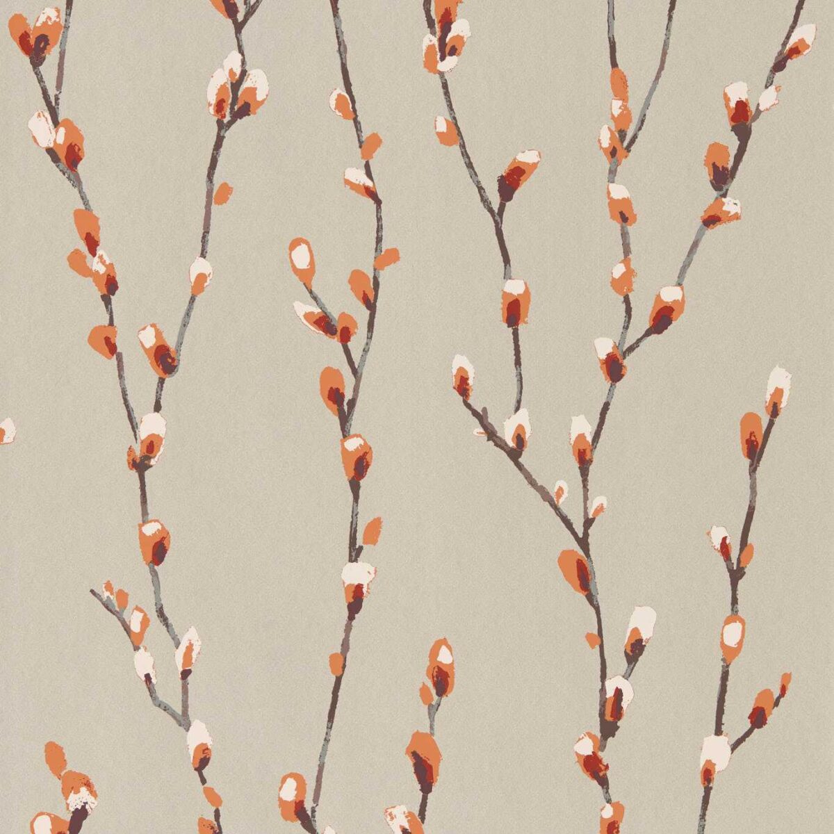Salice Wallcovering - Tangerine / Gilver by Salice Wallcovering - Tangerine / Gilver from