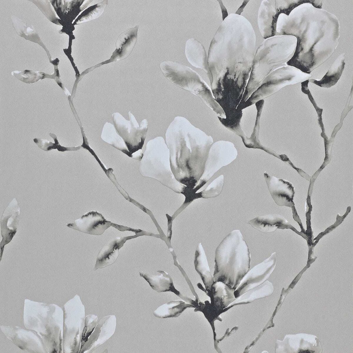 Lotus Wallcovering - Silver by Lotus Wallcovering - Silver from